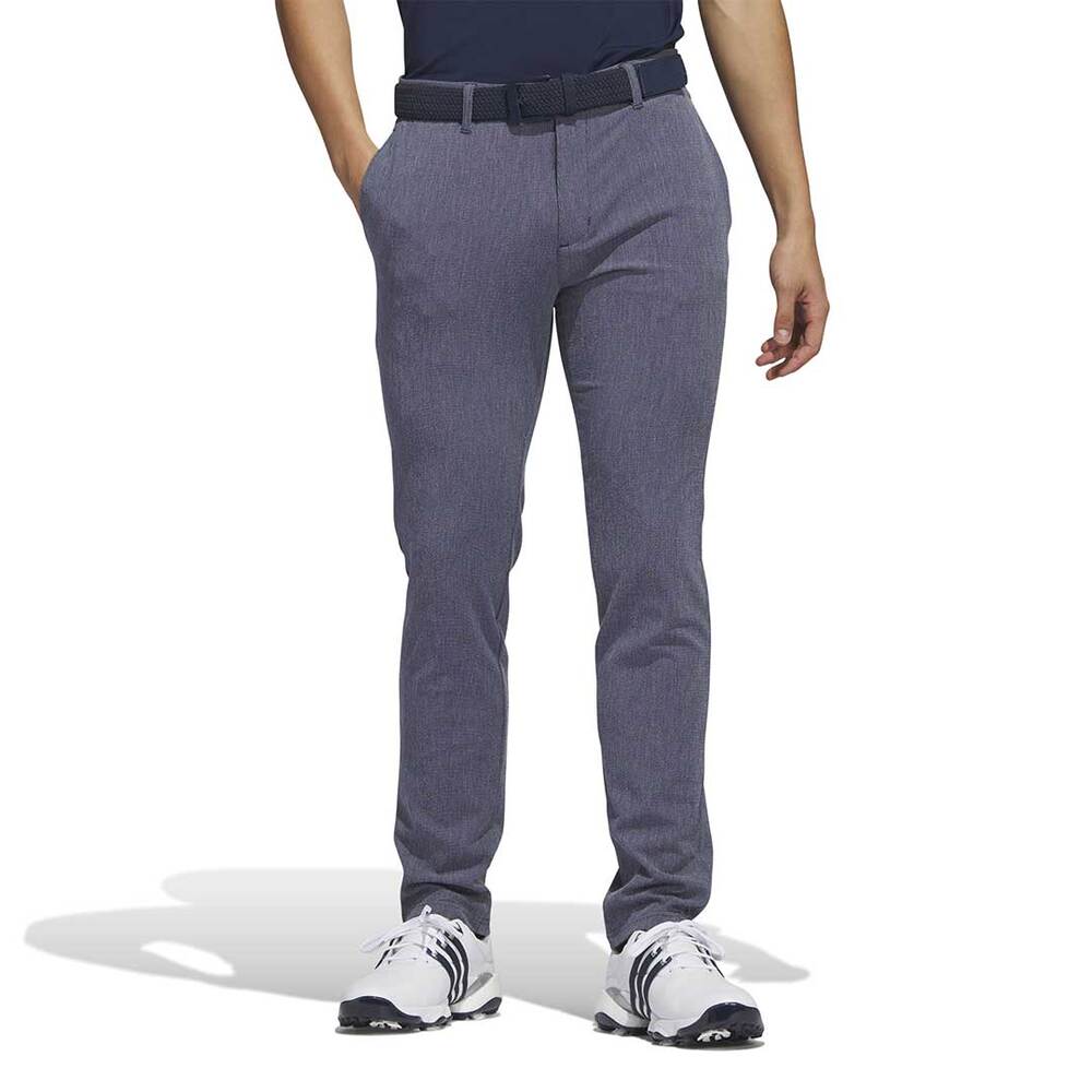 Adidas Mens Blue Crosshatch Flat Front Golf Chino Pants 32X32 Activewear Outdoor